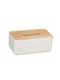 Wooden Napkin Holder White 23x13cm