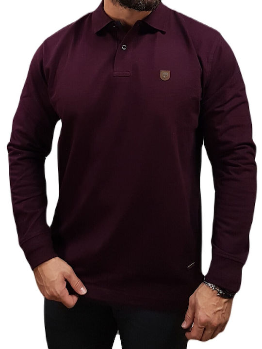 Visconti Polo Short Sleeve T-shirt Burgundy