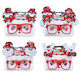 Christmas Glasses with Pattern Santa Claus