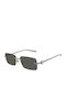 Gucci Unisex Γυαλιά Ηλίου με Ασημί Μεταλλικό Σκελετό και Γκρι Φακό GG1703S 001