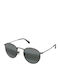 Maui Jim Unisex Sunglasses with Black Metal Frame and Black Lens 667-17A