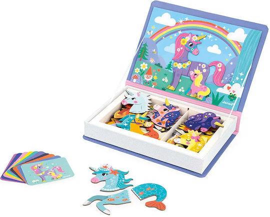 Janod Magnetic Construction Toy Unicorns for Children Aged 3+