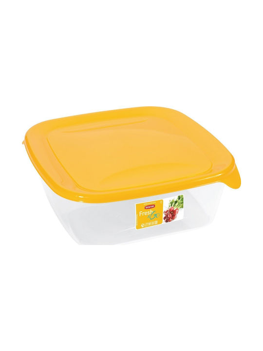 Curver Lebensmittelbehälter „fresh&go“ Quadratisch 0,25l Gelb Transparent