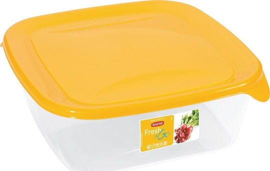 Curver Food Container “fresh&go” Square 0,25l Yellow Transparent