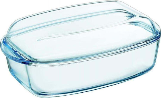 Glass Food Container Lid 6.5L Rectangular Essentials Glass Food Container Lid 6.5L Rectangular Essentials