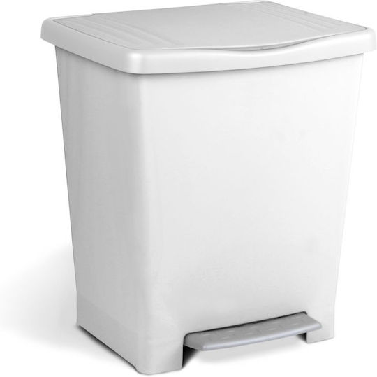 Millennium 23L Pedal Waste Bin White Millennium 23L Pedal Waste Bin White