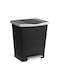 Millennium 23L Black Pedal Waste Bin