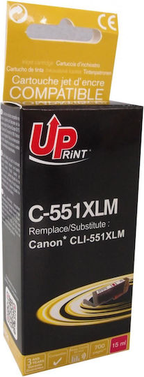 Uprint Cli-551xl Canon мастилена касета с чип магента