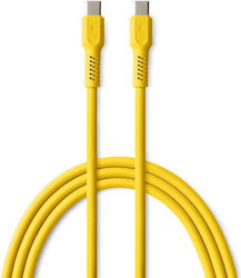 Colorum USB 2.0 Cable USB-C Male - USB-C 60W PD Yellow 1.8m CK60-CC-05