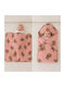 Kamtex Baby Pătură Pepinieră Swaddling pături Fleece Roz Pink 85x85cm