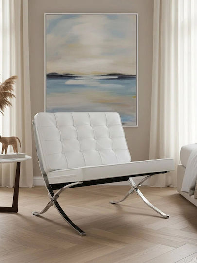 Casablanca Sessel aus Kunstleder Leuko 75x78x78cm