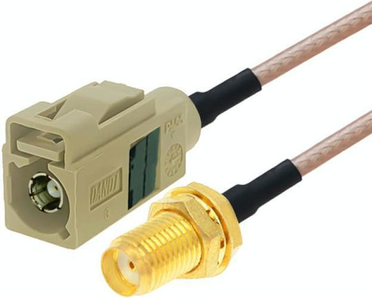 Extension Καλώδιο Ομοαξονικό SMA female - SMA female 0.2m (EDA003568601I) 1τμχ