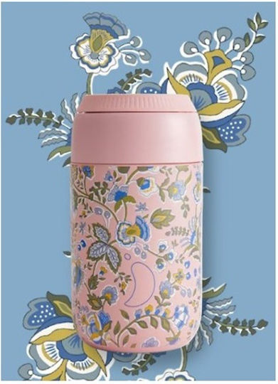 Chilly's Cup Series 2 Liberty Glass Thermos Stainless Steel BPA Free 340ml Pink