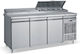 Bambas Frost Edelstahl Kühltisch mit 3 Türen und Kühlaggregat L185xB70xH85cm