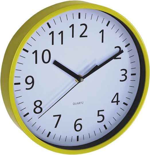 Asi Collection Wall Clock Yellow Ø25.5cm