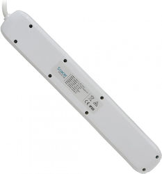 Extension Spacer Schuko X 5 Connection Via Schuko T Usb X 2 4.5 M Cable 16 A Max 3500w Surge Protection White 45506868 "pp-5-45 Usb" Green Stamp 0.18 Lei