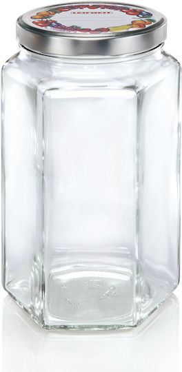 Leifheit Hexagonal Glass Jar 1700ml