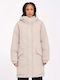 Kurz Damen Parka Jacke für Winter Light Khaki