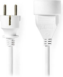 Nedis Power Extension Socket Angled 1x Socket White 3m