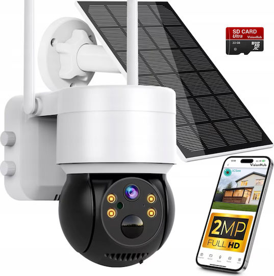 IP Cameră de Supraveghere Wi-Fi Full HD 1080p Rezistentă la apă Pe baterii cu Comunicare Bidirecțională
