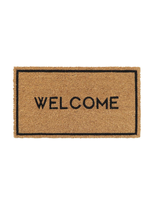 Atmosphera Πατάκι Εισόδου από Κοκοφοίνικα Welcome Καφέ 33x60εκ.