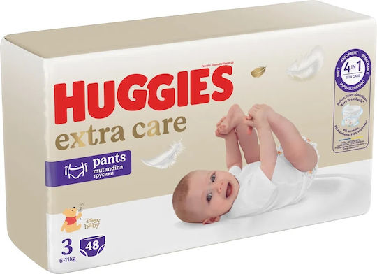 Huggies Scutece cu bandă adezivă Extra Care Nr. 3 pentru 6-11kg 48buc