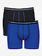 Start Short C2p Men's Boxers Blue, Black 2Pack