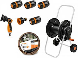 Black Line Hose Cart 1/2" 20m Hose Gun Fittings Black Line Hose Cart 1/2" 20m Hose Gun Fittings