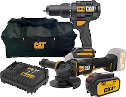 CAT COMBO-08 Battery Powered Tool Set Angle Wheel & Impact Drill Driver CAT COMBO-08 Battery Powered Tool Set Angle Wheel & Impact Drill Driver