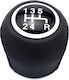 Leather Luxe Shift Knob for Fiat Grande Punto / Punto Evo Black