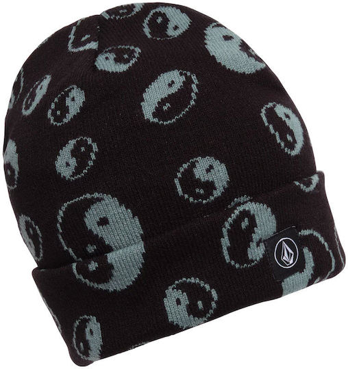 Stone Sense Beanie Feminin Căciulă Tricotat în culoarea Negru