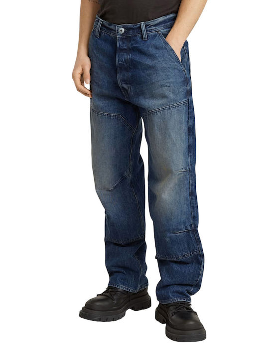 Carpenter 3d Men's Jeans Pants with Loose Fit Blue