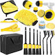 Car Wash Set for Interior Plastics - Dashboard with 19 Pieces