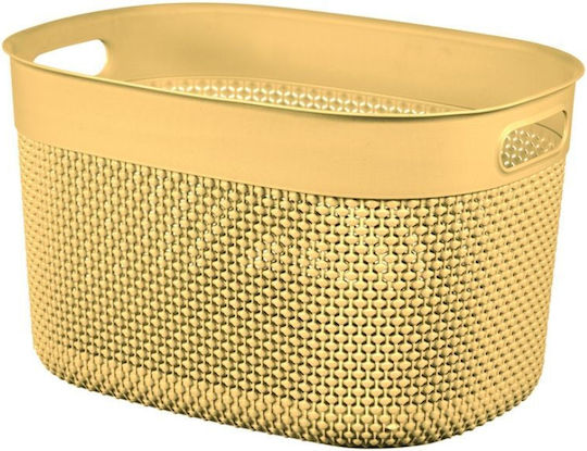 Grozs Filo Storage Basket L 18L 38x28x22cm Yellow
