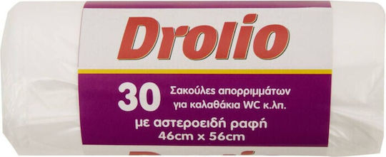 Drolio Σακούλες Απορριμμάτων Καλαθάκια Wc 46x56cm 30τεμ 2-51264