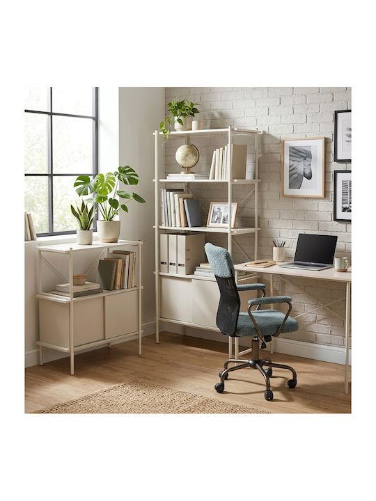 Bibliothek Popular Melamine - Metal 80x40x80cm