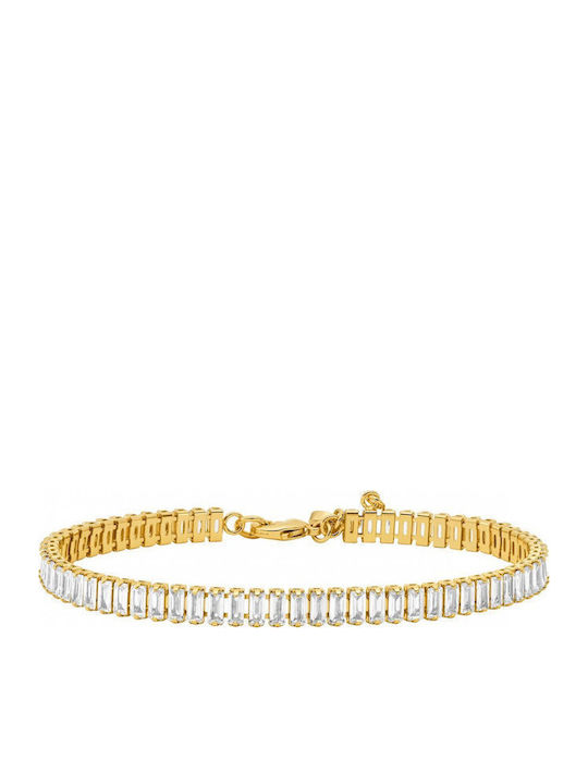 Michael Kors Brilliance Γυναικείο Βραχιόλι από Ασήμι Επιχρυσωμένο 18cm