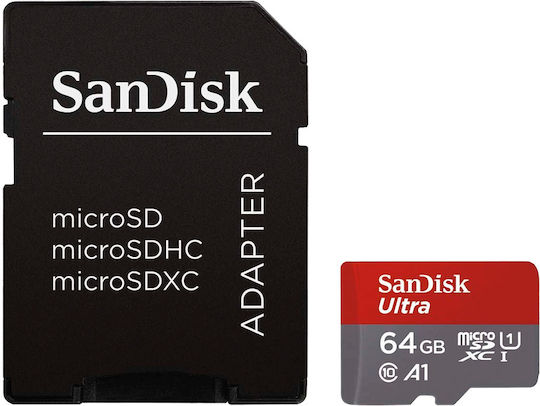 Sandisk Ultra флаш памет карта MicroSDXC с включен SD адаптер 64 GB