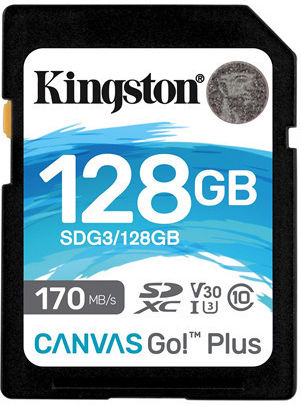 Kingston 128gb Sdxc Canvas Go Plus 170r