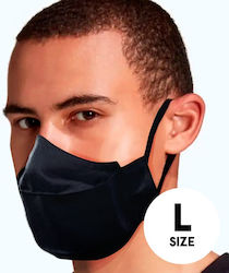Mocco Textile Two-Layer Reusable Masks Size L Black Mocco Textile Two-Layer Reusable Masks Size L Black