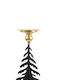 Christmas Decorative Metal Tree 32.5cm Black