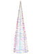 Christmas Decorative Illuminated Fabric Tree 50cm Battery Silver