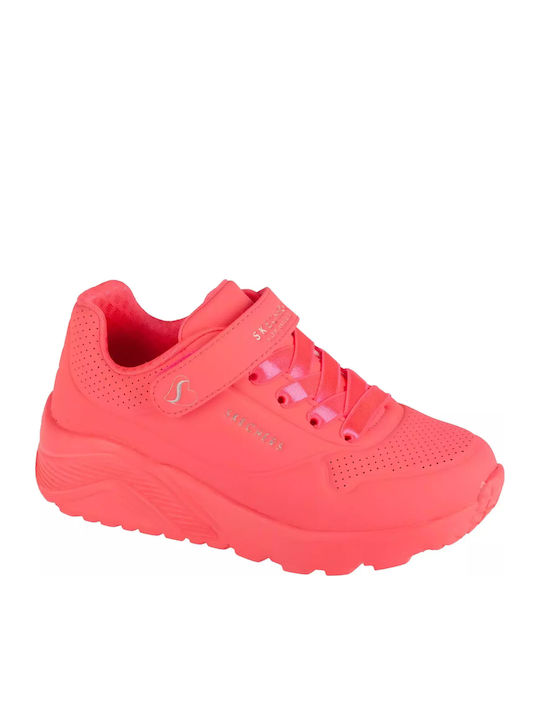 Skechers Uno Lite Παιδικά Sneakers με Σκρατς Ροζ