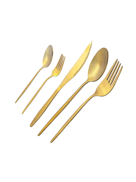 Cutlery Set Stainless Gold 30pcs