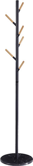 Pakketo Ponziele Καλόγερος Μεταλλικός Μαύρος 37x37x174cm