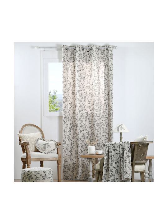 Perdea Cu Capse S-f Clarine Ecru 140x260cm