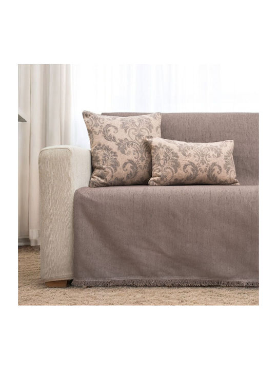 Cotone Solo Armchair Throw Chenille 170x170cm C...