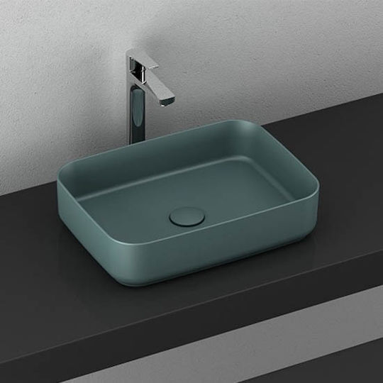 Isvea Deasupra Blatului Chiuvetă Porțelan 50x36cm Perol Green