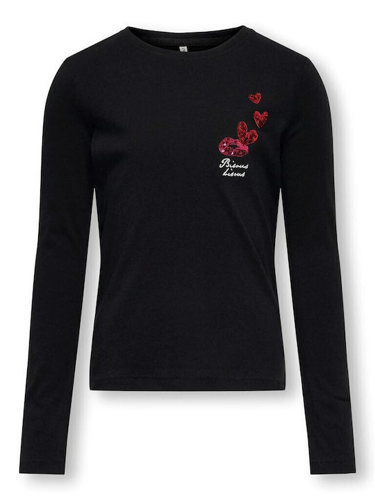 Kids Long-Sleeved Black Top