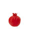 Red Ceramic Pomegranate Φ12cm